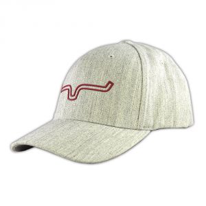 Kimes Ranch Fitted Weld Horns Hat - Heather Grey